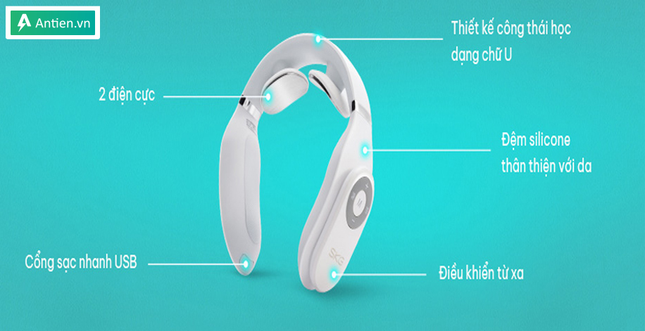 Đặc điểm cấu tạo thiết bị massage cổ SKG 4098E