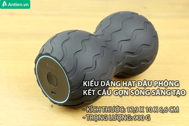 Con lăn massage Duo sở hữu kiểu dáng độc đáo với kích thước nhỏ gọn, dễ di chuyển