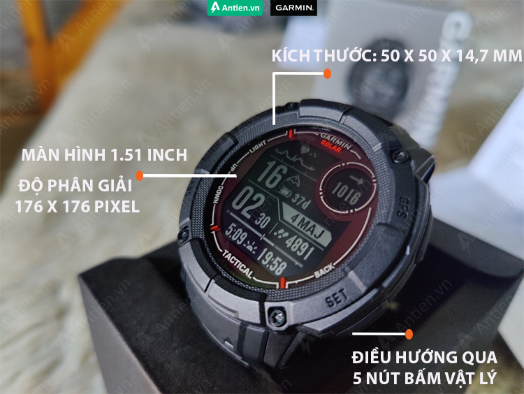 Instinct 2X Solar Tactical Edition được thiết kế bền bỉ để hoàn thành mọi nhiệm vụ