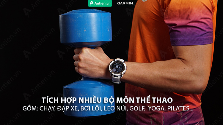 Thoải mái tập luyện với hồ sơ được tải sẵn với các bộ môn chạy, đạp xe, bơi lội, golf, yoga..