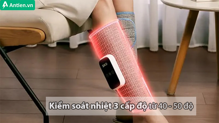 Diện tích chườm nóng lớn với 3 mức nhiệt hoàn toàn có thể tùy chỉnh và kiểm soát