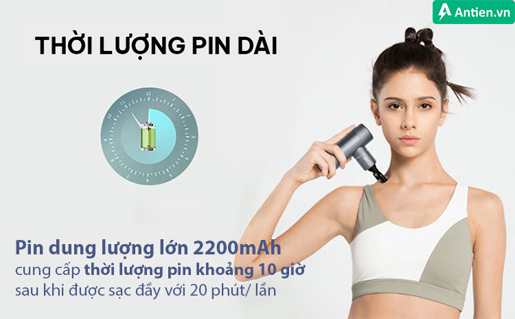 SKG F3-EN cho thời lượng sử dụng tới 30 ngày, mỗi ngày 20 phút/ lần