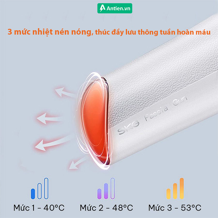 3 mức chườm nóng cải thiện hiệu quả tốc độ lưu thông và tuần hoàn máu