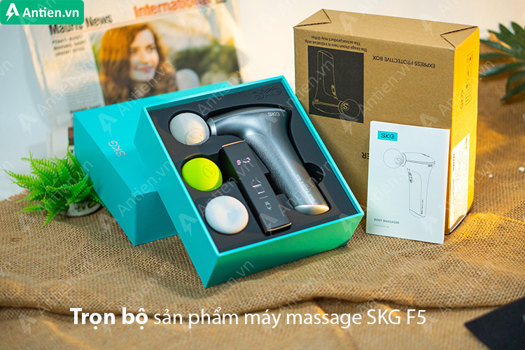 Trọn bộ thiết bị massage cầm tay SKG F5