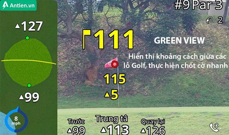 Tính năng Green View thiết lập lớp phủ hình ảnh sống động mang màu xanh lá đầy thu hút