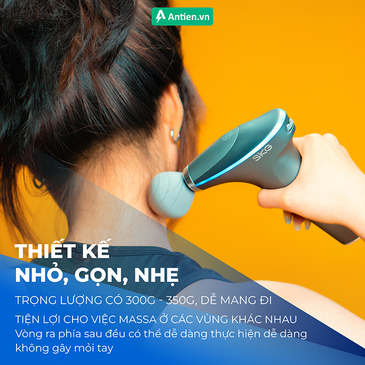 Súng massage cầm tay F7 sở hữu thiết kế nhỏ gọn, mạnh mẽ, tiện di chuyển