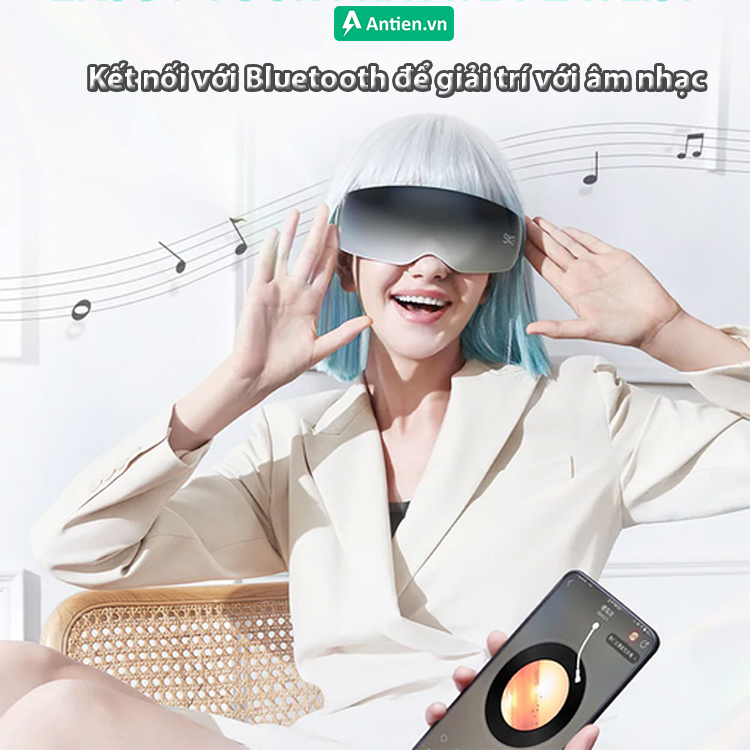 Nhờ khả năng kết nối Bluetooth, bạn thỏa sức tận hưởng list nhạc riêng của bạn