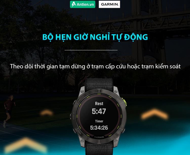 Đồng hồ sẽ kịp thời theo dõi thời gian bạn dừng ở trạm cấp cứu hoặc kiểm soát