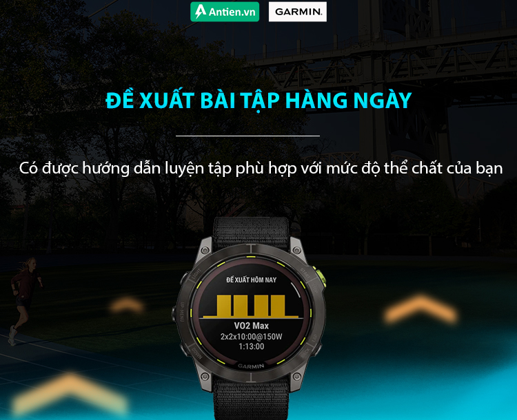 Tham khảo các đề xuất chạy và đạp xe hàng ngày dựa trên tải luyện tập và trạng thái tập luyện hiện tại