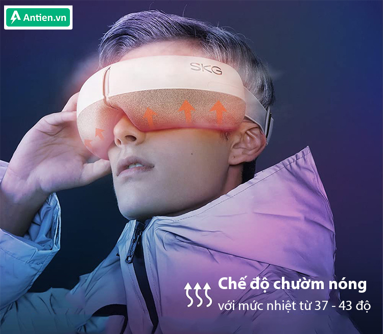 Thay đổi nhiệt độ linh hoạt giúp tăng tối đa hiệu quả phục hồi mắt, giảm quầng thâm...