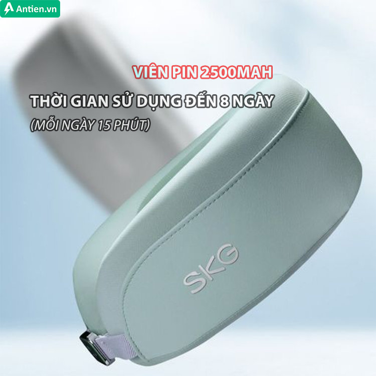 Viên pin Lithium 2500mAh cho máy hoạt động lâu dài tới 8 ngày liên tục