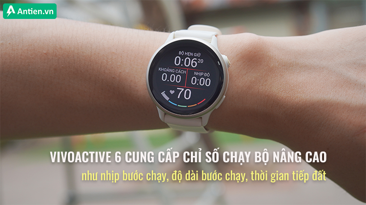 Vivoactive 6 là đồng hồ đầu tiên trong dòng có khả năng theo dõi động lực học chạy bộ