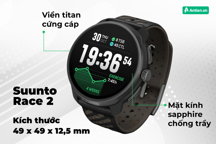 Race 2 viền titan sở hữu thiết kế cứng cáp, sống sót trong mọi điều kiện thời tiết