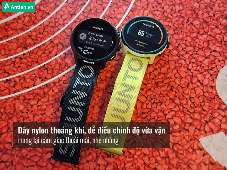 Suunto Run trang bị thiết kế bền bỉ với dây đeo phong cách, thoải mái