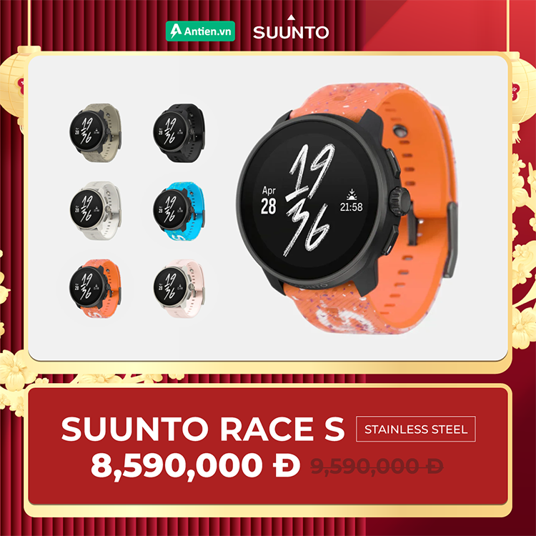 Đồng hồ outdoor Suunto Race S - Viền thép gía chỉ 8.590.000đ