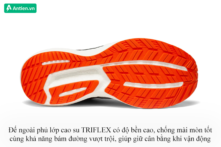 Đế ngoài trang bị lớp cao su TRIFLEX bền bỉ