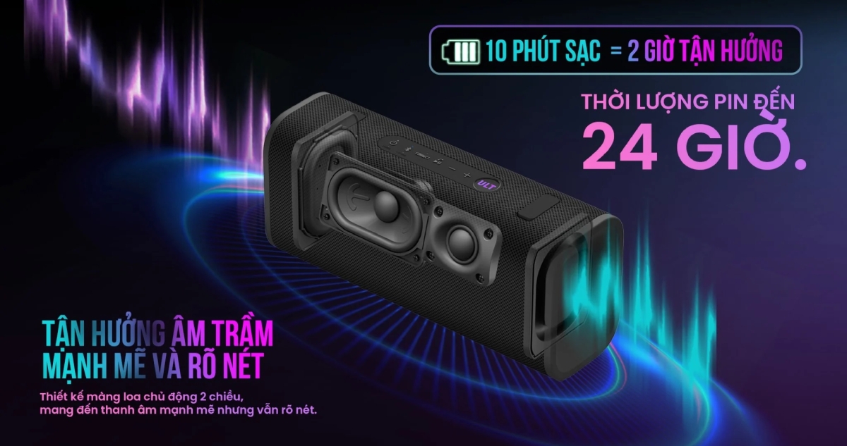 Loa Sony ULT Field 3 Âm thanh mạnh mẽ sống động 