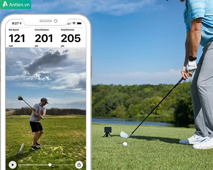 Thiết lập R10 để xem và phân tích cú đánh bằng các video được quay tự động 
