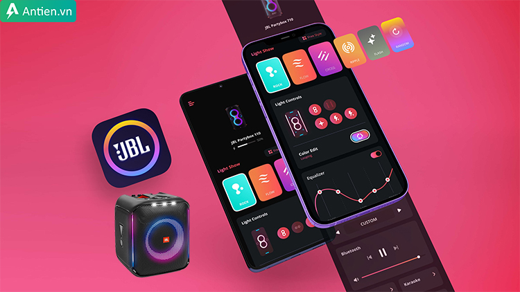 Điều khiển âm nhạc, ánh sáng qua ứng dụng JBL Partybox