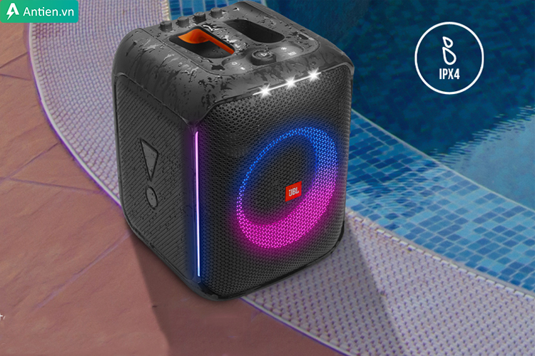 Loa yên tâm quẩy mọi môi trường nhờ khả năng kháng nước IPX4