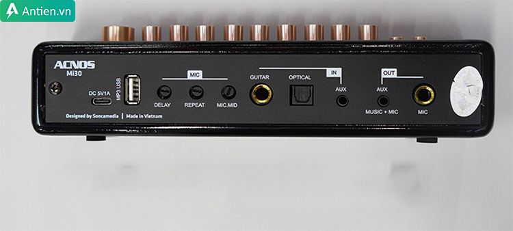 Bộ sản phẩm MI30 trang bị đầy đủ cổng kết nối đa dạng và chất lượng