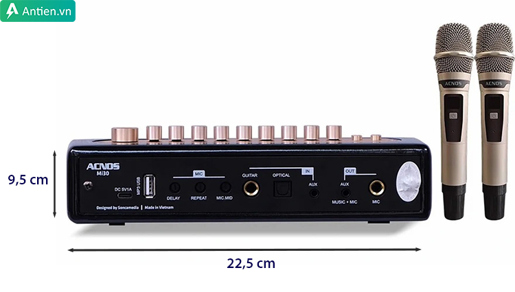 Acnos Mi30 sở hữu thiết kế trang nhã và nhỏ gọn, không chiếm diện tích