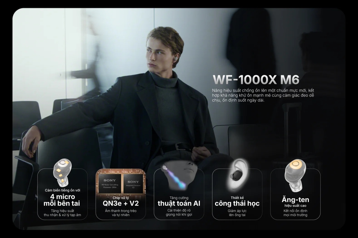 Mua tai nghe Sony WF-1000XM6 chính hãng tại Antien.vn