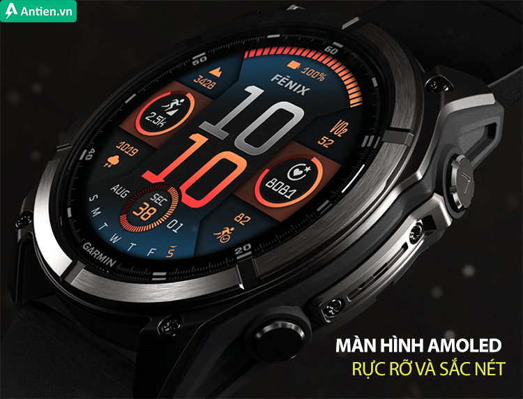 Màn hình Amoled tuyệt đẹp bên cạnh thiết kế bền bỉ, đáp ứng chuẩn quân đội Mỹ