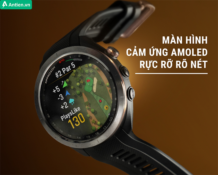 S70 được trang bị màn hình Amoled sáng, thông tin hiển thị sống động