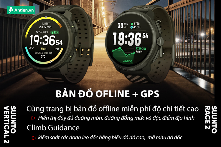 Vertical 2 và Race 2 đều là cỗ máy chiến trail với hệ thống bản đồ offline và GPS chính xác