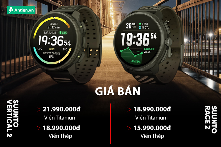 Giá bán trên Vertical 2 nhỉnh hơn chút so với Race 2, tiếp cận nhu cầu sử dụng khác nhau