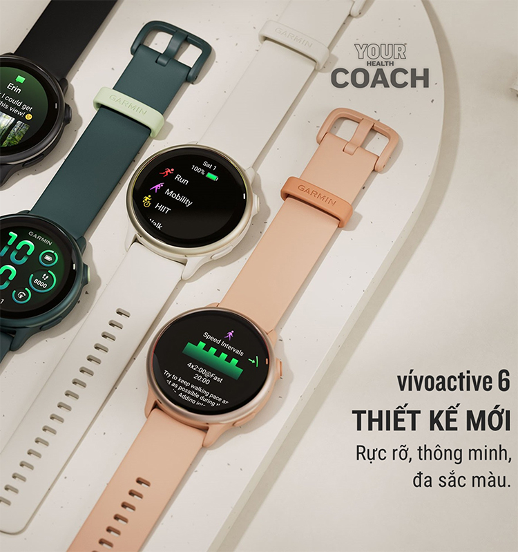 Vivoactive 6 là món quà tinh tế giúp duy trì năng lượng và hiệu suất mỗi ngày