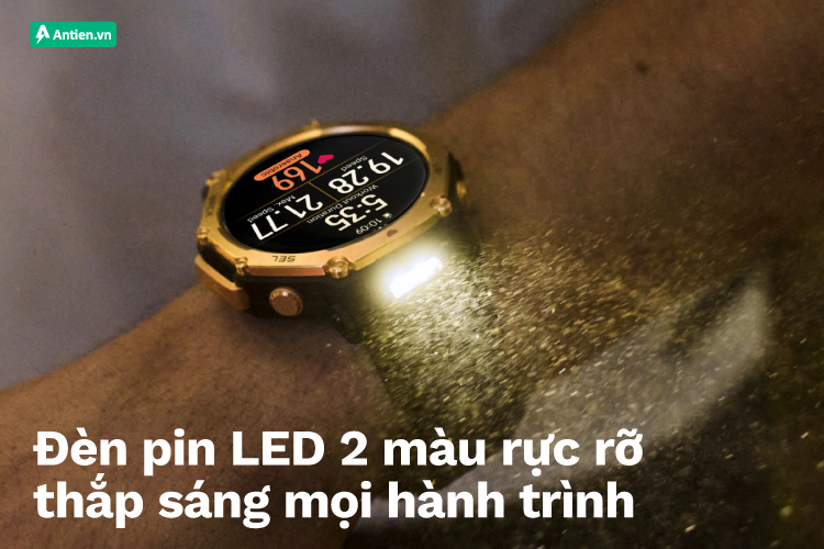 Luôn nổi bật với đèn pin hai màu tích hợp, mang lại sự an tâm cho các hoạt động về đêm