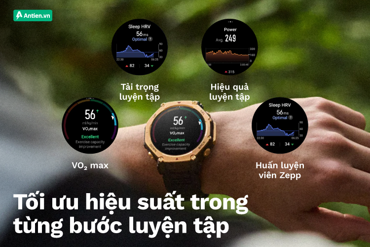 Theo dõi các chỉ số luyện tập nâng cao để biết được sự thay đổi sau mỗi buổi tập