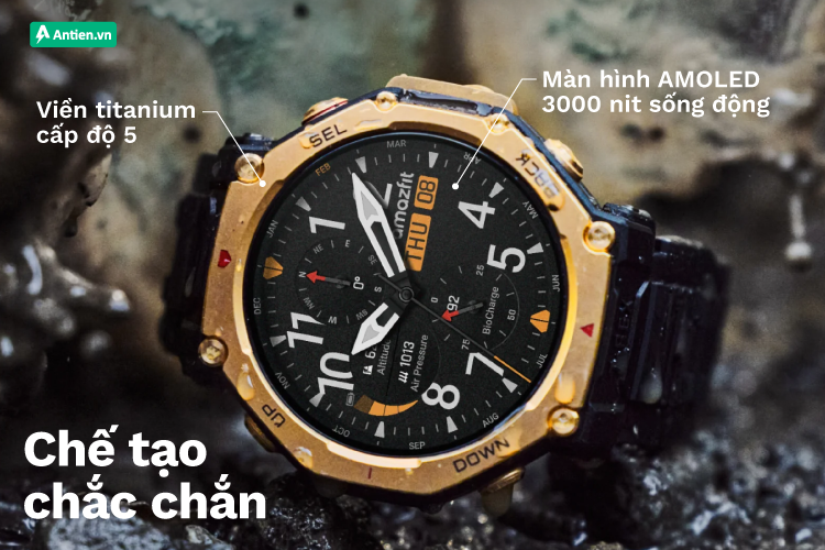 T-Rex 3 Pro được chế tạo chắc chắn, sẵn sàng cho những chuyến phiêu lưu ngoài trời