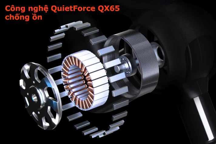 Công nghệ QuietForce QX65 chống ồn trên Therabody Theragun Prime