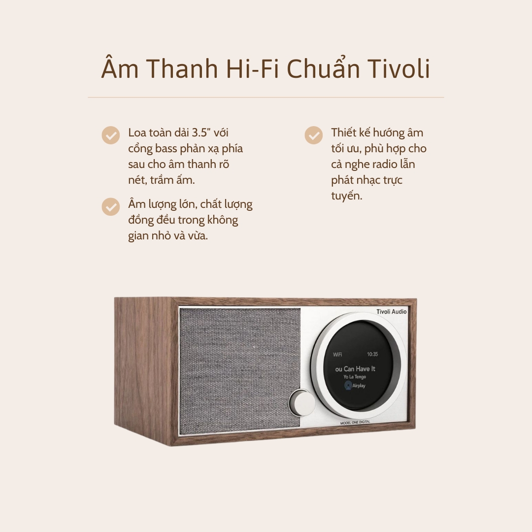 Loa Tivoli One Digital Gen 2 - Âm thanh mạnh mẽ, chân thực