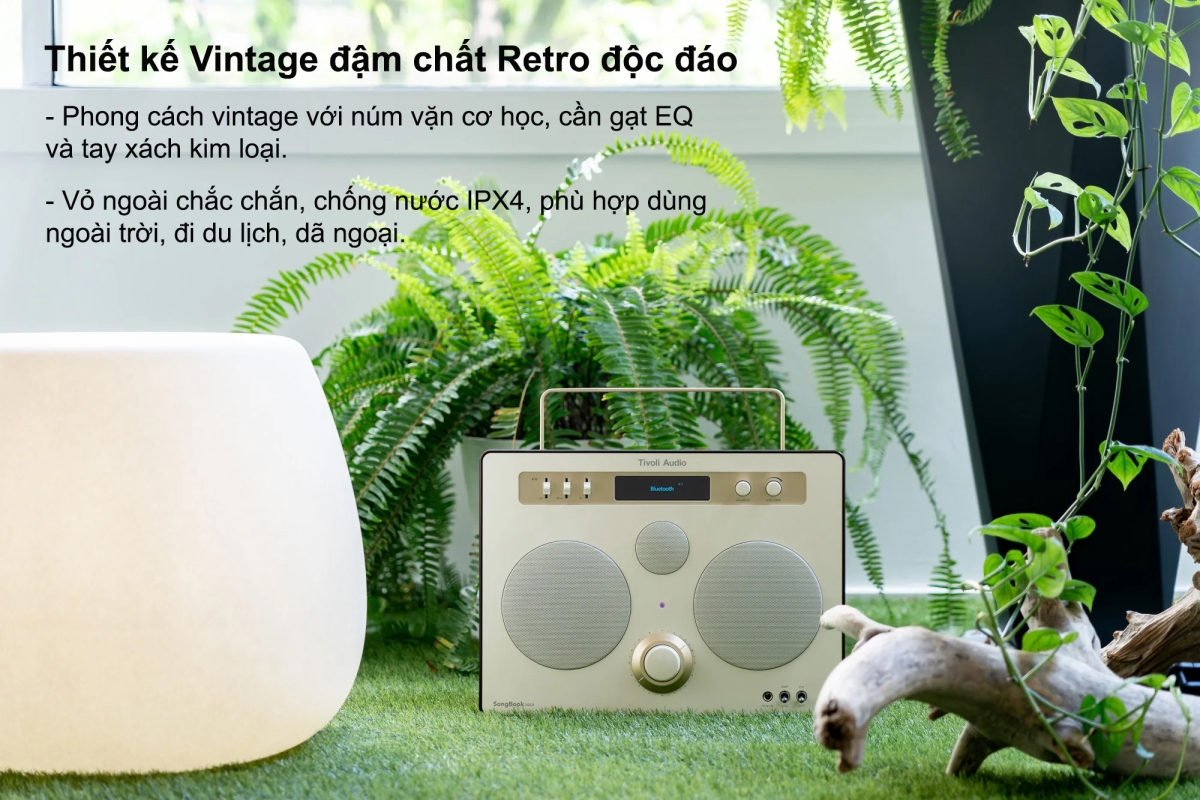 Loa Bluetooth Tivoli SongBook – Đẳng cấp âm thanh phong cách Retro