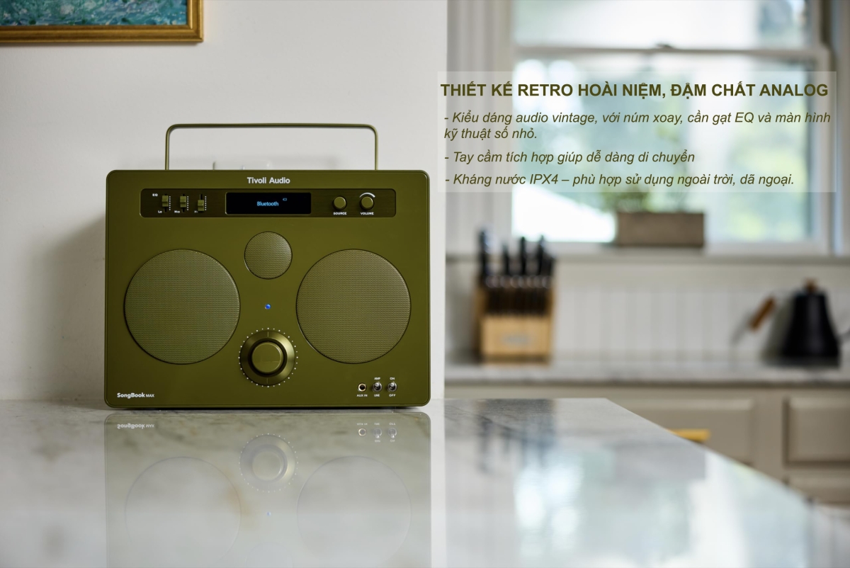 Tivoli Songbook Max thiết kế Retro đậm chất Analog – Nâng tầm thẩm mỹ cá nhân