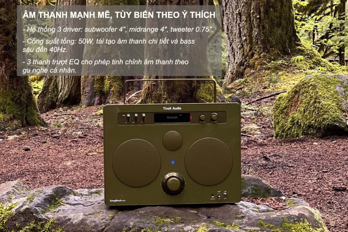Loa bluetooth Tivoli Audio SongBook MAX sở hữu âm thanh 3 chiều mạnh mẽ – Tùy biến theo phong cách riêng