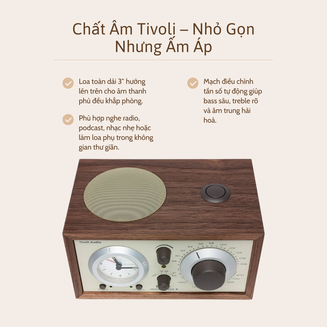 Loa Tivoli Three BT sở hữu chất âm trung thực - Truyền cảm hứng mỗi ngày
