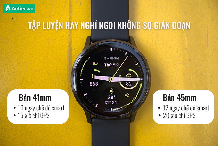 Cả tuần không cần sạc, Venu 4 luôn sẵn sàng cùng bạn