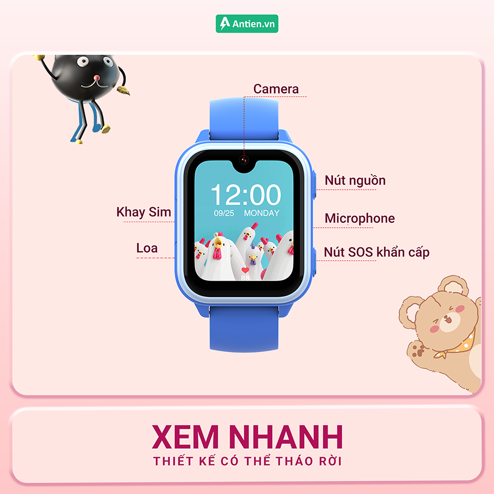 Wonlex KT33 thiết kế nổi bật cho trẻ nhỏ