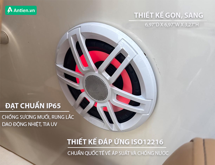 Fusion XS 6,5'' được thiết kế và chế tạo theo tiêu chuẩn True-Marine