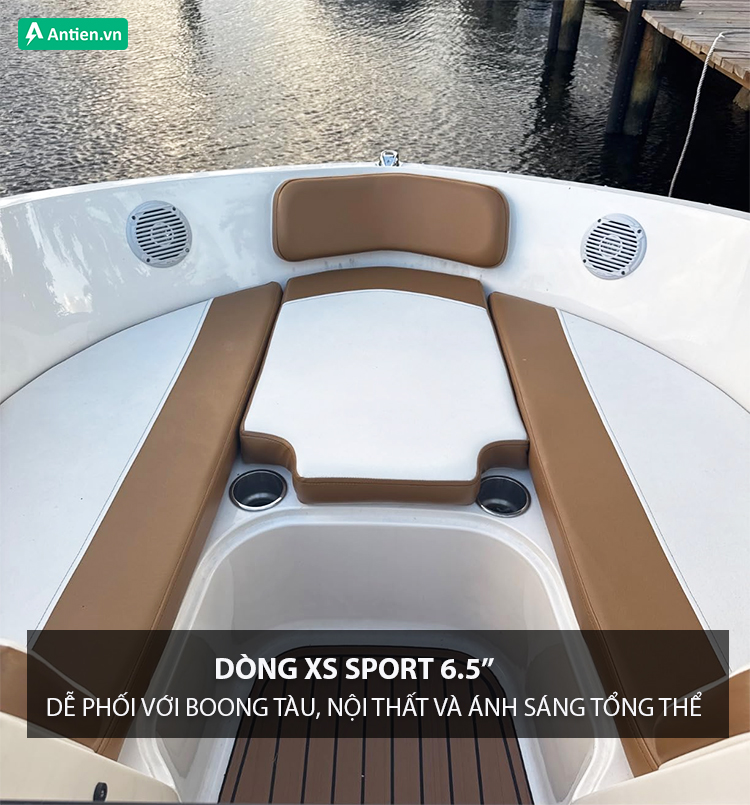 Dòng loa Fusion XS với thiết kế bắt mắt, tính thẩm mỹ cao dễ phối với boong tàu