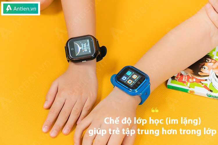 Tính năng "chế độ lớp học" sẽ chuyển đồng hồ sang trạng thái im lặng, trẻ chỉ có thể xem giờ và thực hiện gọi SOS