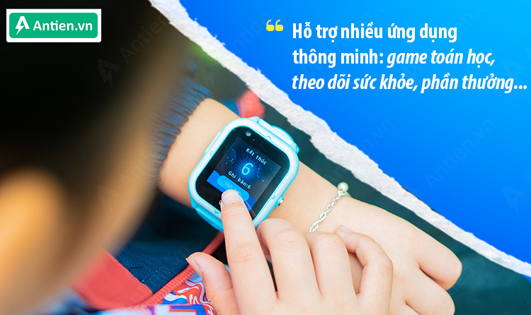 Nhiều ứng dụng thông minh trên CT07s giúp trẻ năng động hơn: theo dõi bước chân, lượng calo, game toán học...