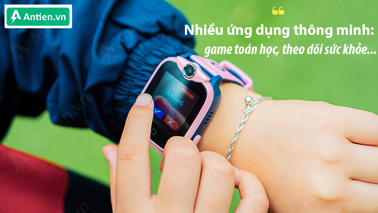 ĐHĐV trẻ em CT09 bổ trợ nhiều ứng dụng như game toán học, học cùng bé, theo dõi sức khỏe...