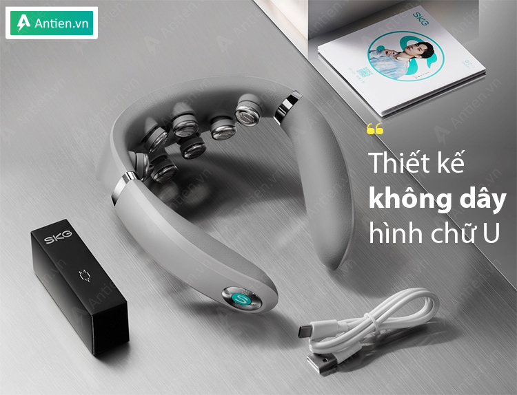 SKG G7 Pro-E sở hữu thiết kế không dây hình chữ U nhỏ gọn, ôm khít mọi dáng cổ người dùng