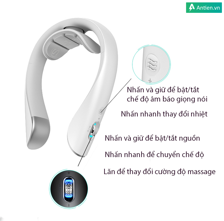 Hướng dẫn sử dụng trên máy matxa SKG P5-PRO